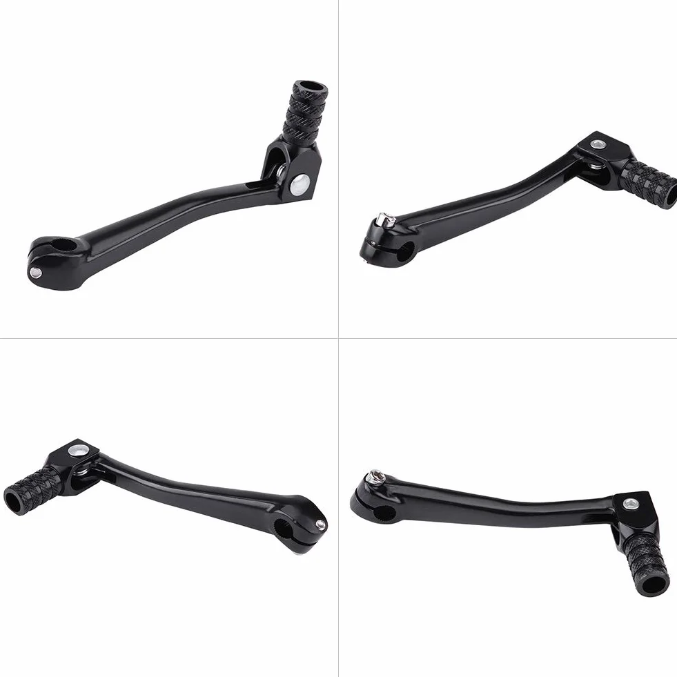 Składana Dźwignia Zmiany Biegów, Motocykl ze Stopu Aluminium CNC Dirt Bike ATV Dźwignia Zmiany Biegów do 4 Suwów Dirt Bike Pitbike Motocykl(czarny)