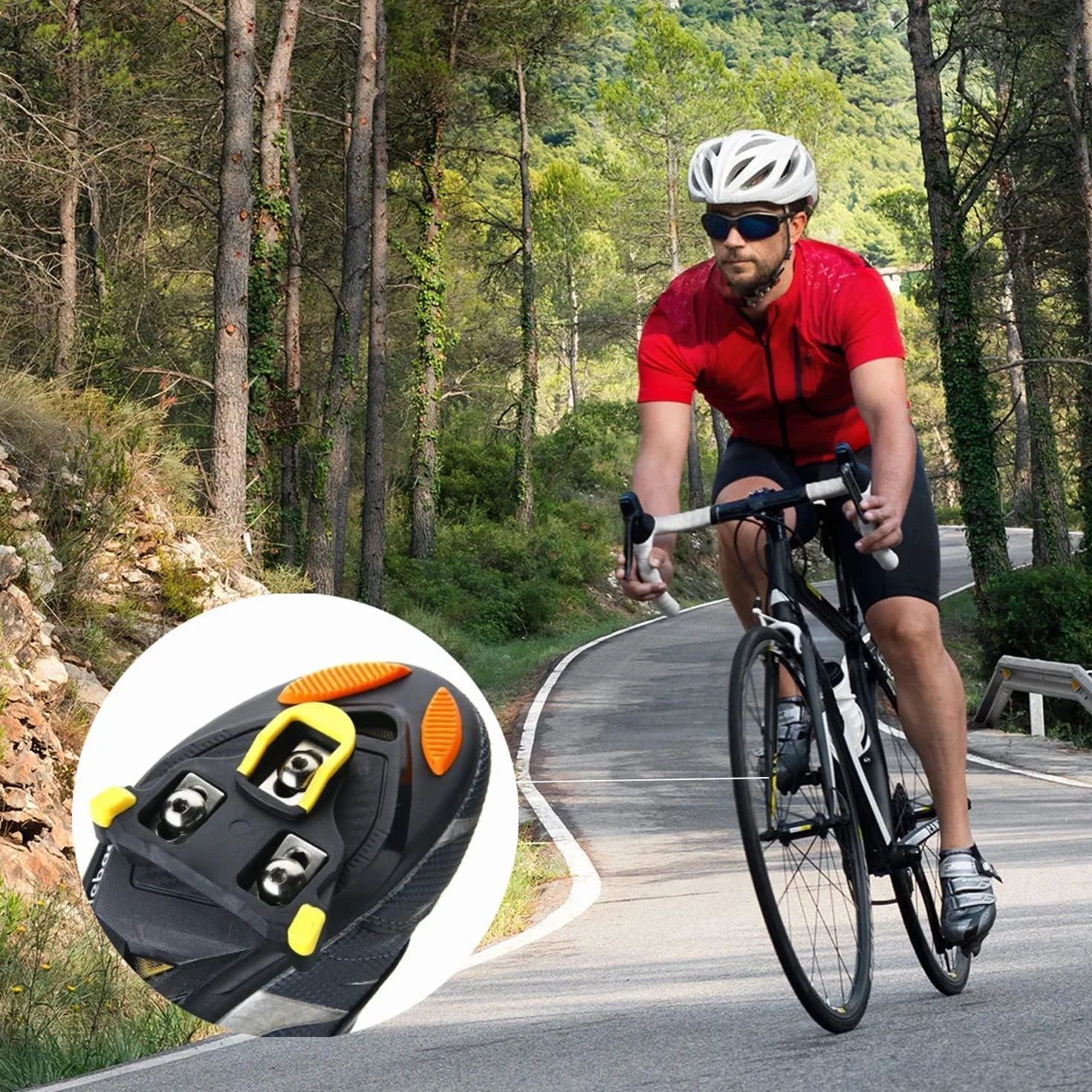 Shimano SPD SPD-SL Knagi Do Pedałów Rowerowych Antypoślizgowe Bloki 1 Para Czarnych