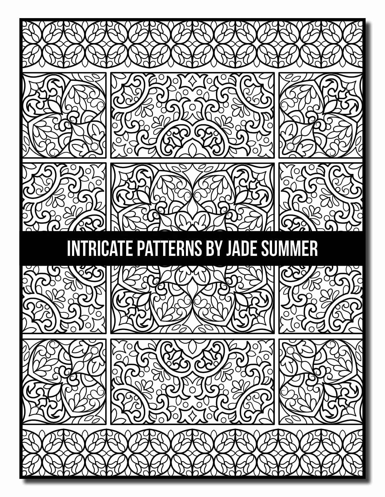 Intricate Patterns: An Adult Coloring Book with 50 Detailed Pattern Designs for Relaxation and Stress Relief