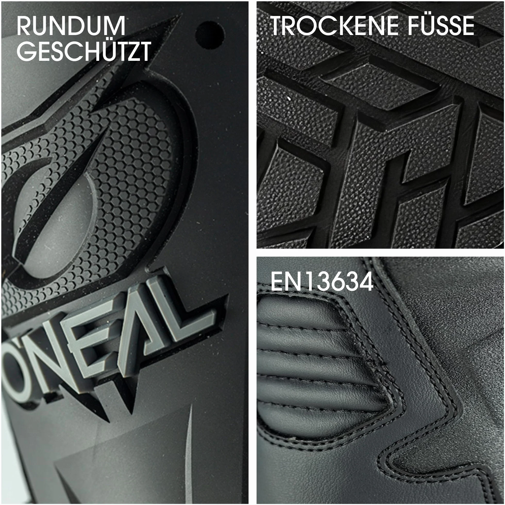 O'NEAL Sierra Enduro Adventure buty motocyklowe dla mężczyzn i kobiet, wodoodporne, antypoślizgowe, oddychające, z wytrzymałą ochroną piszczeli, rozmiar 46