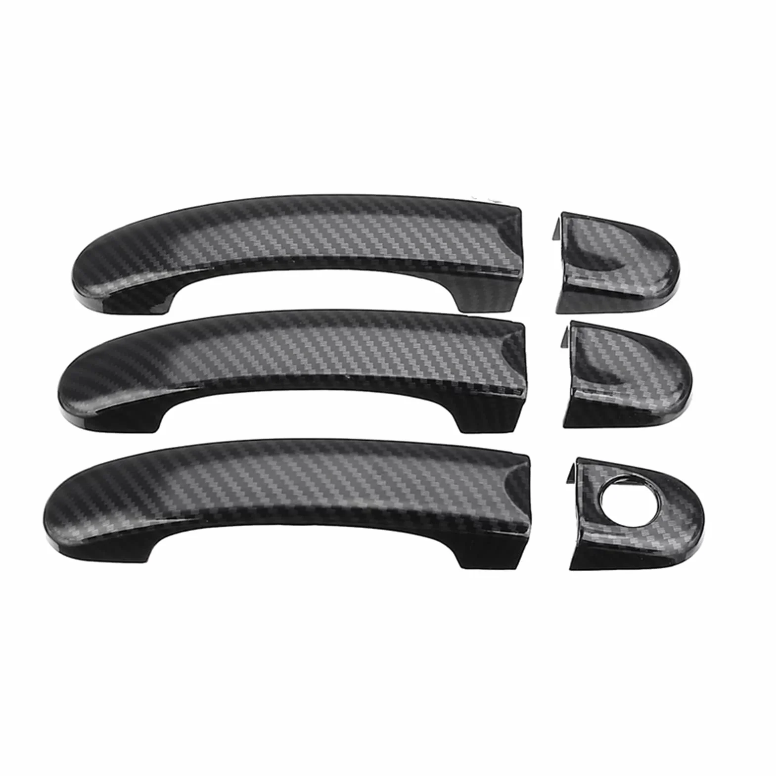 Viviance Zestaw 6 uchwytów Abs Carbon, 3 szt., kompatybilny z VW Transporter T5 T6 Caddy, kompatybilny z Vans