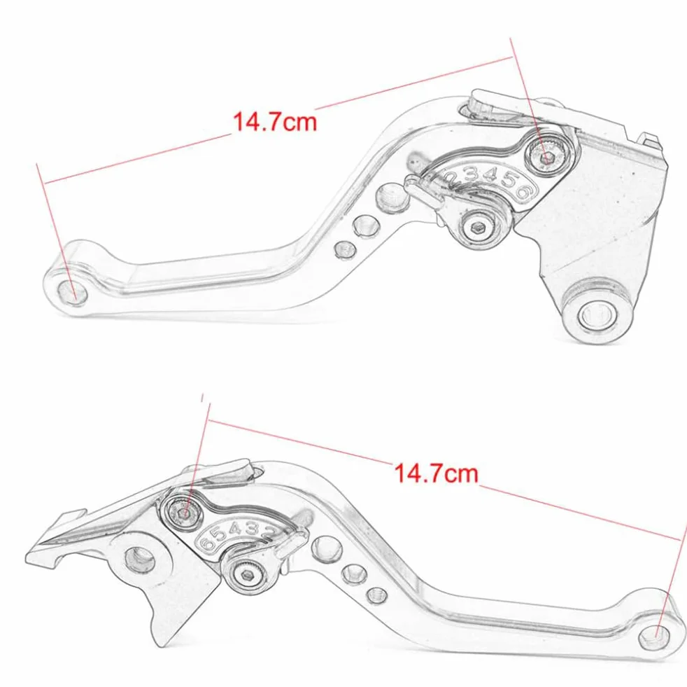 Dźwignia sprzęgła hamulca Yamaha R3 R25 MT-03 MT-25 2015-2024 aluminium CNC czarna