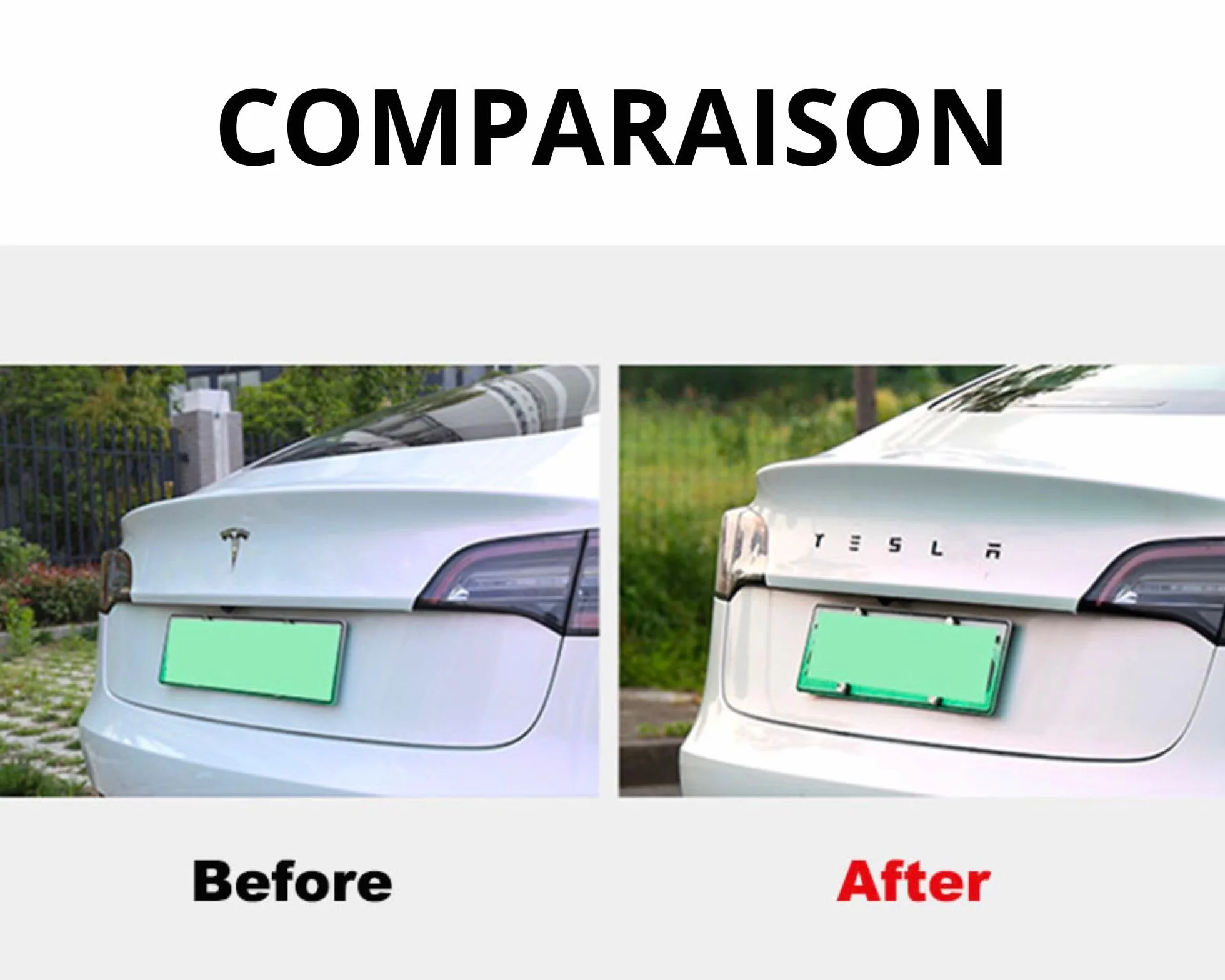 Samoprzylepne i pojedyncze litery dekoracyjne 3D Tesla: pasujące do modeli X, Y, S i 3 (szare)