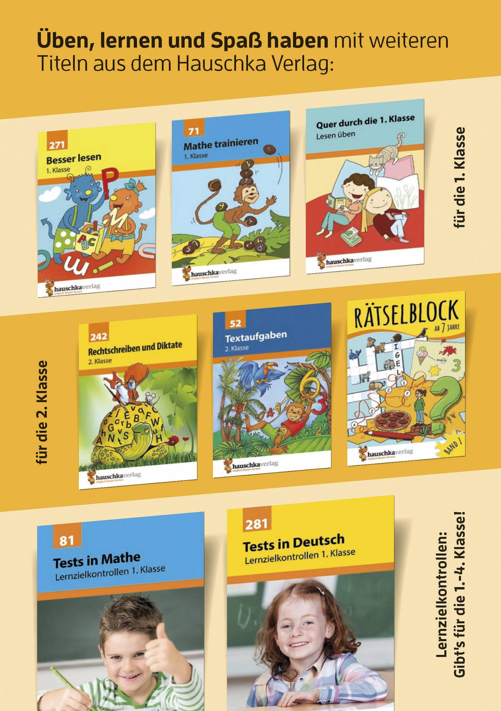 Grammatik 1./2. klasse: Buchstaben, Laute, Das Abc, Satzarten. Wie im Unterricht: Erklärungen mit Übungen und Lösungen: 212