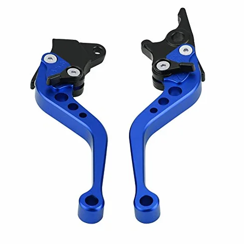 Motorcycle 2szt 22mm 7/8"CNC aluminium motocykl sprzęgło hamulec bębnowy dźwignia dźwigni części zamienne odpowiednie do uniwersalnego motocykla (niebieski)