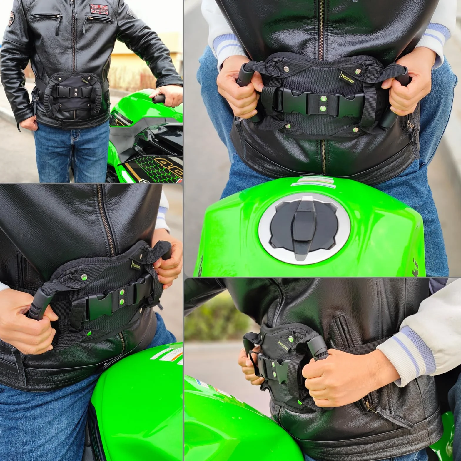 Uchwyty dla Pasażera, Uniwersalny pas Bezpieczeństwa Motocykla, Regulowane Szelki Motocyklowe