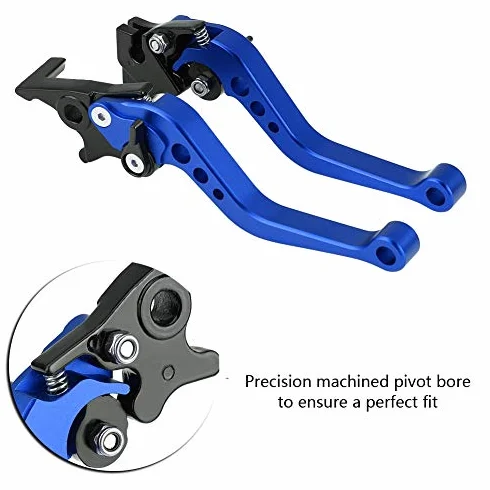 Motorcycle 2szt 22mm 7/8"CNC aluminium motocykl sprzęgło hamulec bębnowy dźwignia dźwigni części zamienne odpowiednie do uniwersalnego motocykla (niebieski)