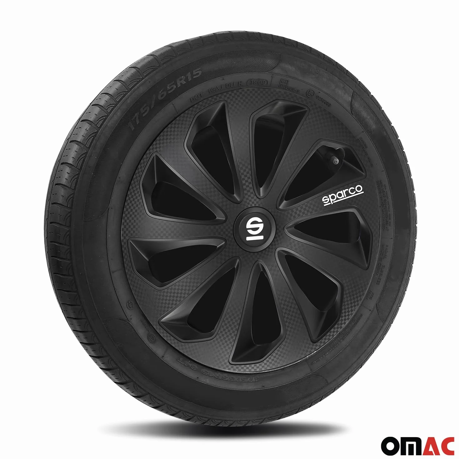 Zestaw Sparco osłony na koła Sicilia 40 cm czarny/węgiel