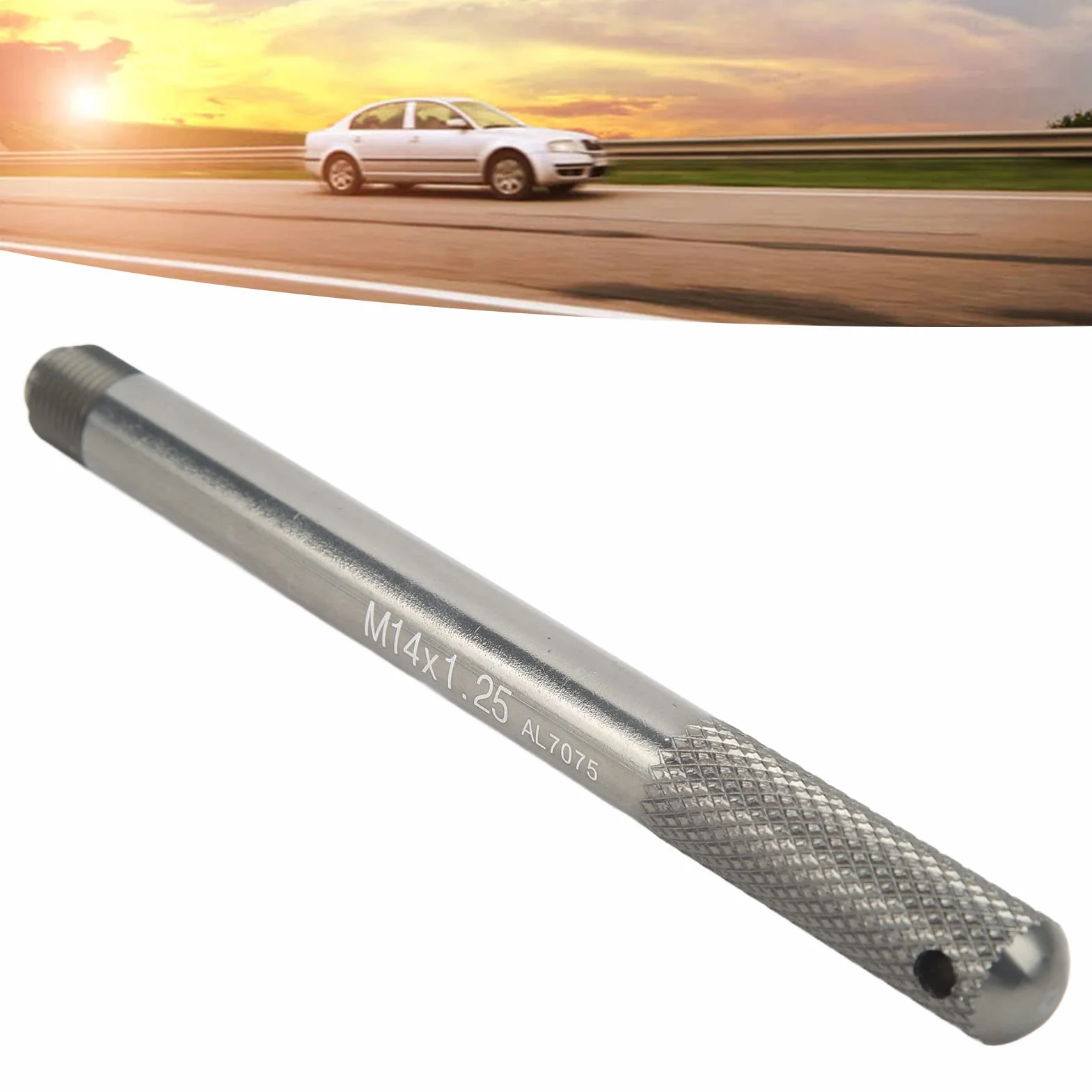 2 sztuki kołek wyrównywania koła M14 X 1,25/M14 X 1,5 uchwyt koła ze stopu aluminium kołek felgi, kołek kierowcy, narzędzie do prowadzenia montażu do wymiany opon (M14 x 1.25)