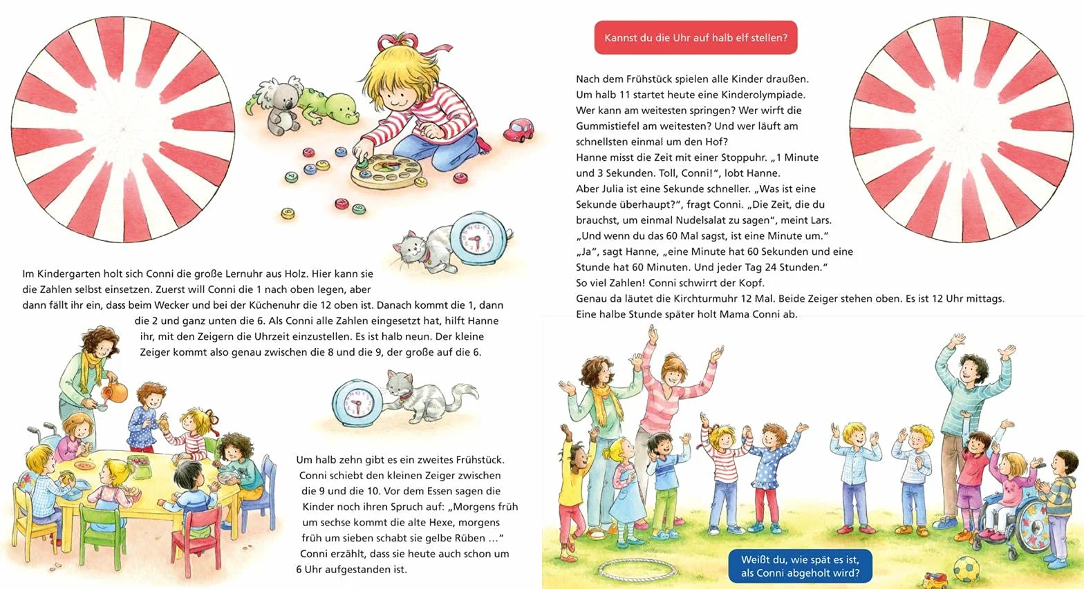 Conni-Bilderbücher: Conni lernt die Uhrzeit: Kinderbeschäftigung ab 5 Jahren