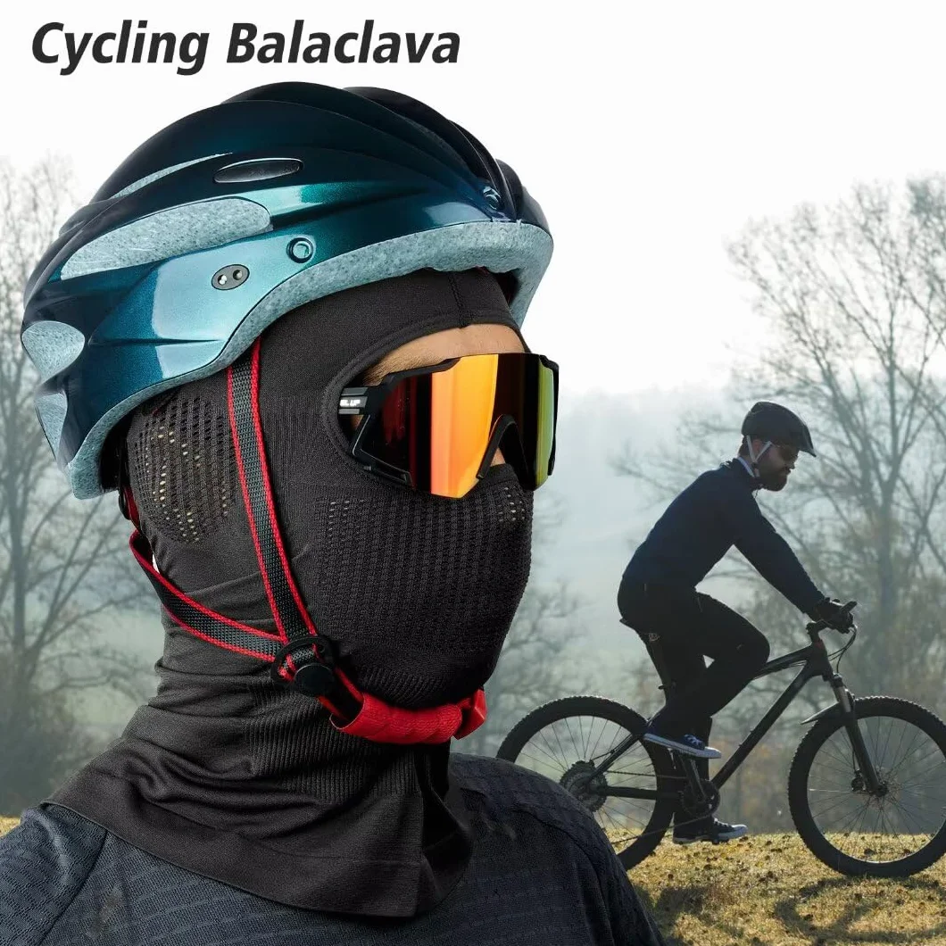 Kominiarka, maska na twarz, kask na motocykl, do jazdy na rowerze, jazdy na nartach, maska dla mężczyzn, kobiet, oddychająca
