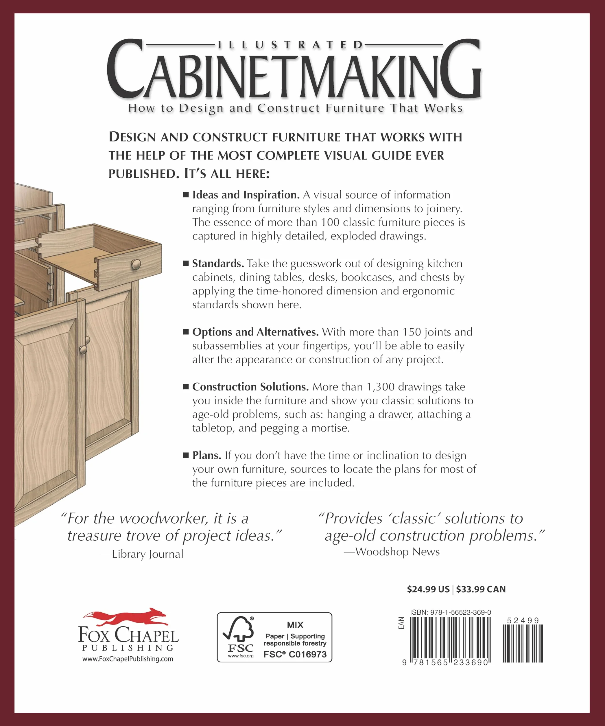 Illustrated Cabinetmaking: How to Design and Construct Furniture That Works (American Woodworker)
