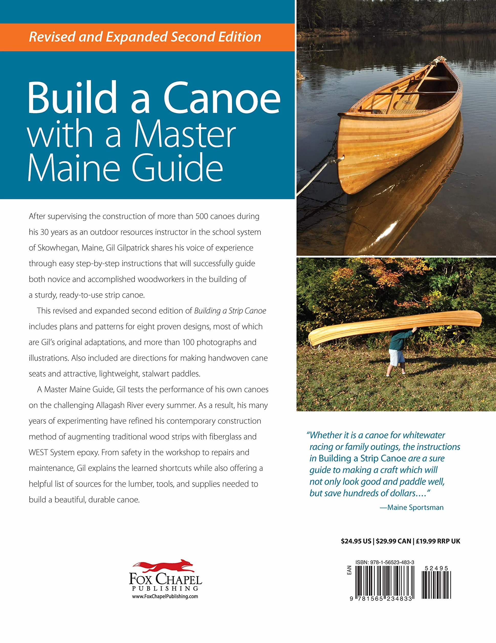 Building a Strip Canoe, Second Edition, Revised & Expanded: Full-Sized Plans and Instructions for Eight Easy-To-Build, Field-Tested Canoes