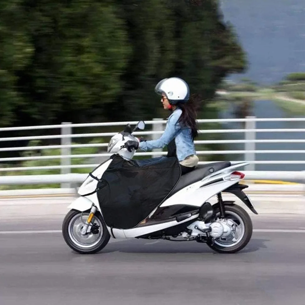 Queta Osłona na nogi, skuter, ochrona przed deszczem, odporna na warunki atmosferyczne, uniwersalna plandeka na motocykl, chroni przed wiatrem, deszczem i zimnem