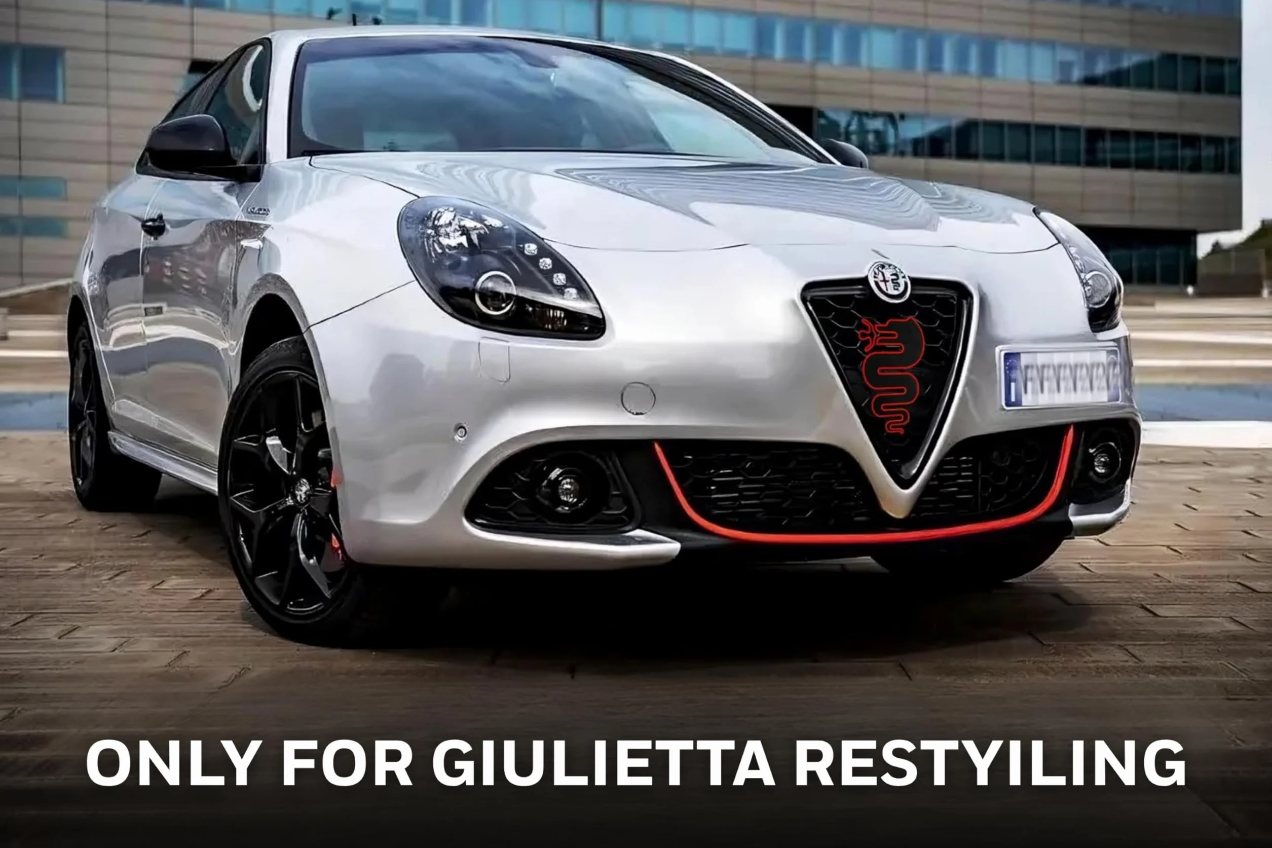 Akcesoria do grilla Alfa Romeo Giulietta Tuning Restyling 2016 (czarna)