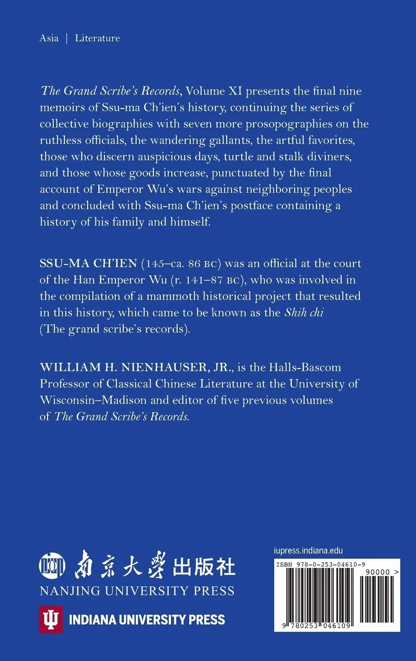 Grand Scribe's Records, Volume XI: The Memoirs of Han China, Part IV