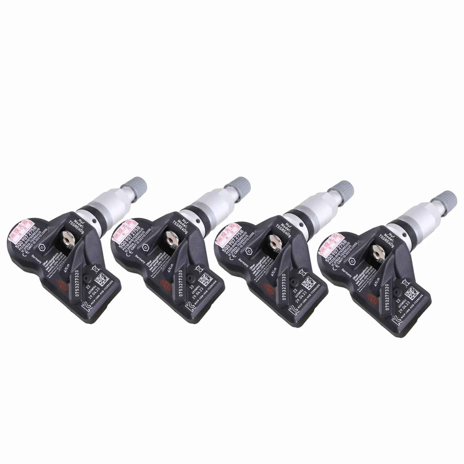 BYNYXI 4 szt. czujniki ciśnienia w oponach 5Q0907275B RDKS czujnik do Porsche Skoda Seat A3 A4 A5 A6 A7 Q1 Q2 Q3 Q4 Q5 Q7 TPMS czujnik ciśnienia w oponach czujnik ciśnienia powietrza 5Q0998270B