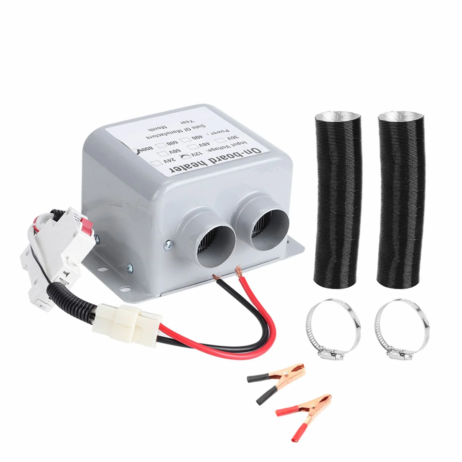 Grzałka 12V 800W Nagrzewnica Samochodowa KIMISS 2 Wylot Powietrza Odmrażacz Szyby