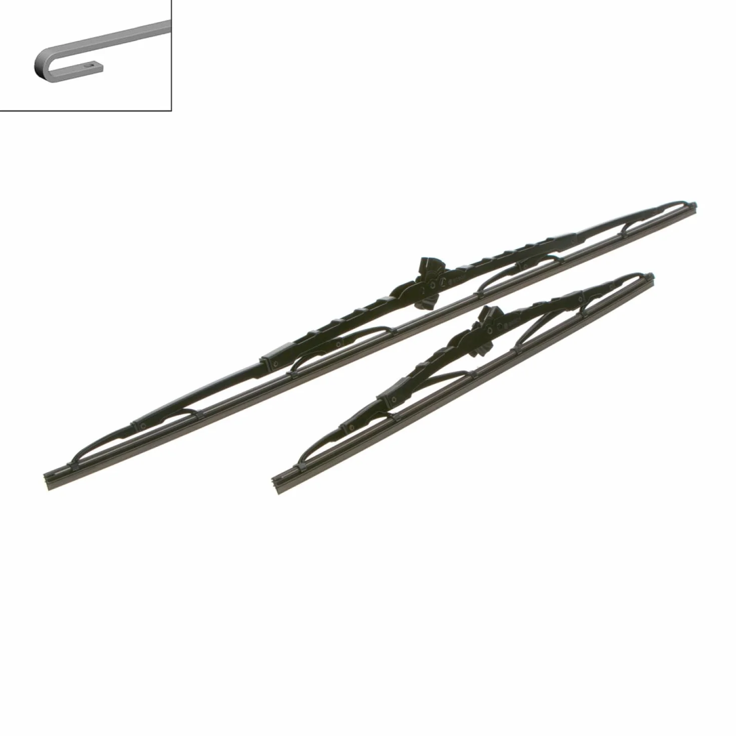 Bosch 3397118324 Pióro Wycieraczki, Czarny, 650 mm/400 mm