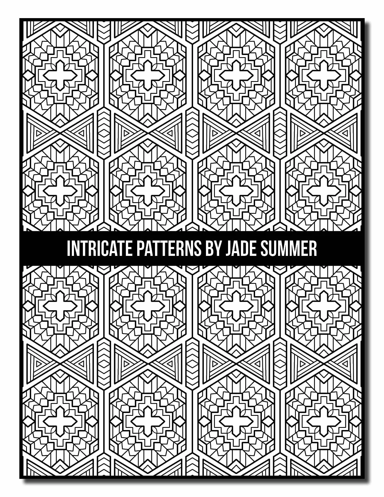 Intricate Patterns: An Adult Coloring Book with 50 Detailed Pattern Designs for Relaxation and Stress Relief