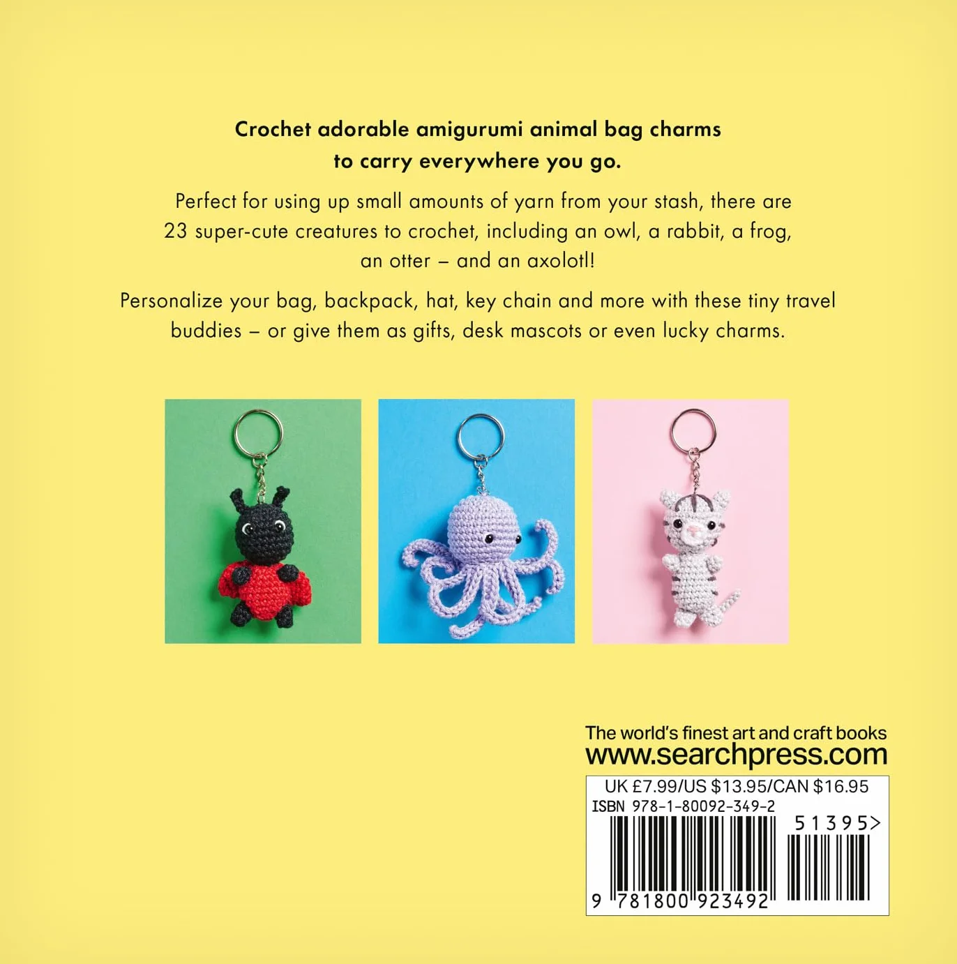 Mini Amigurumi Bag Charms: 23 Adorable Keyrings to Crochet