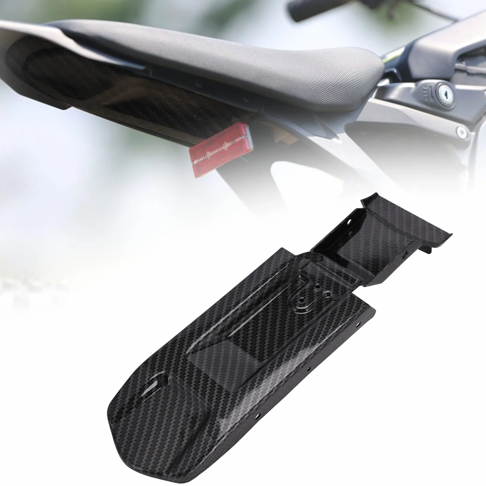 Surron tylny błotnik wewnętrzny z włókna węglowego, wzór Sur Ron, tylny błotnik do Sur-Ron X/S Electric Dirt Bike