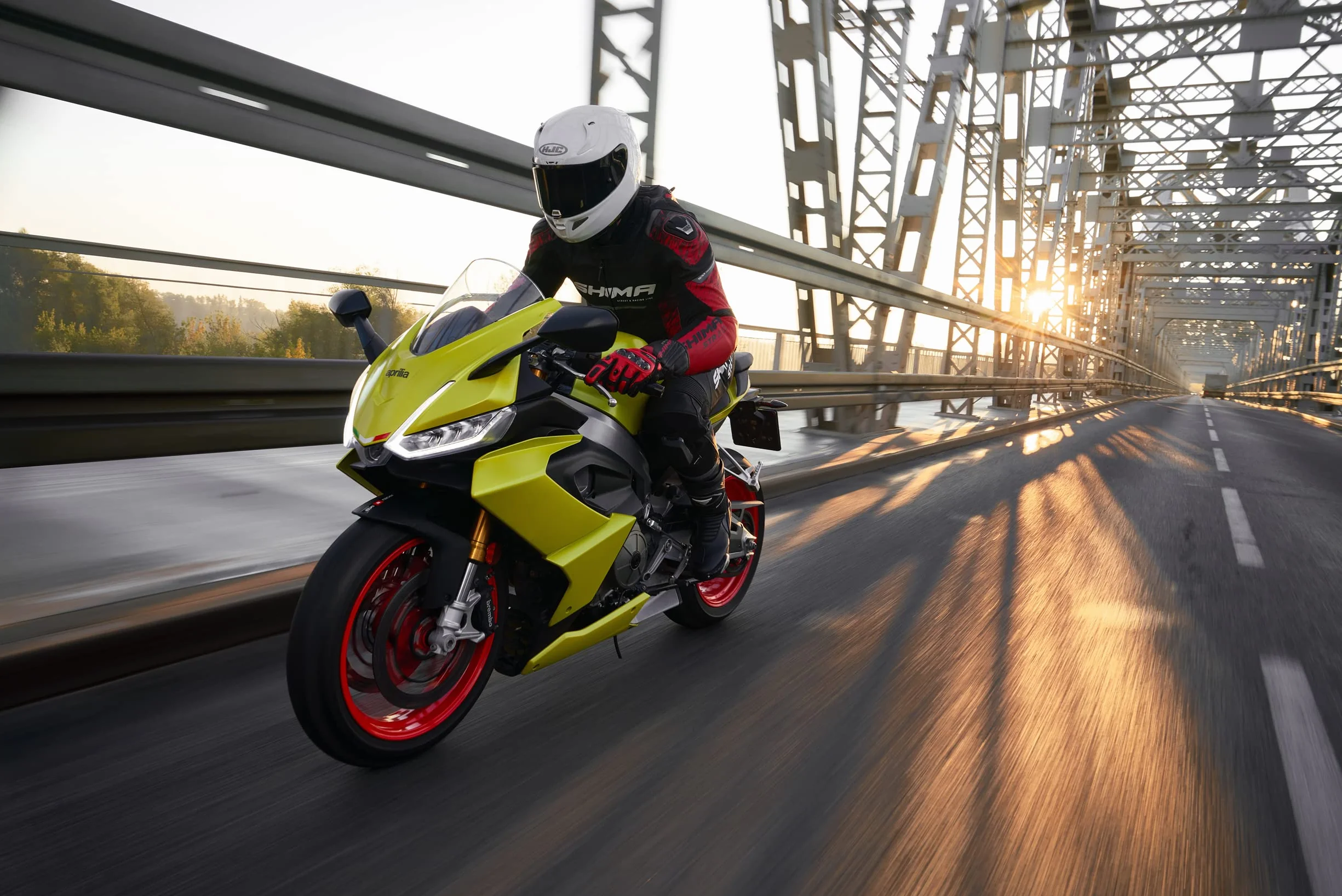 SHIMA Męska kurtka motocyklowa STR 2.0, Fluo, 46