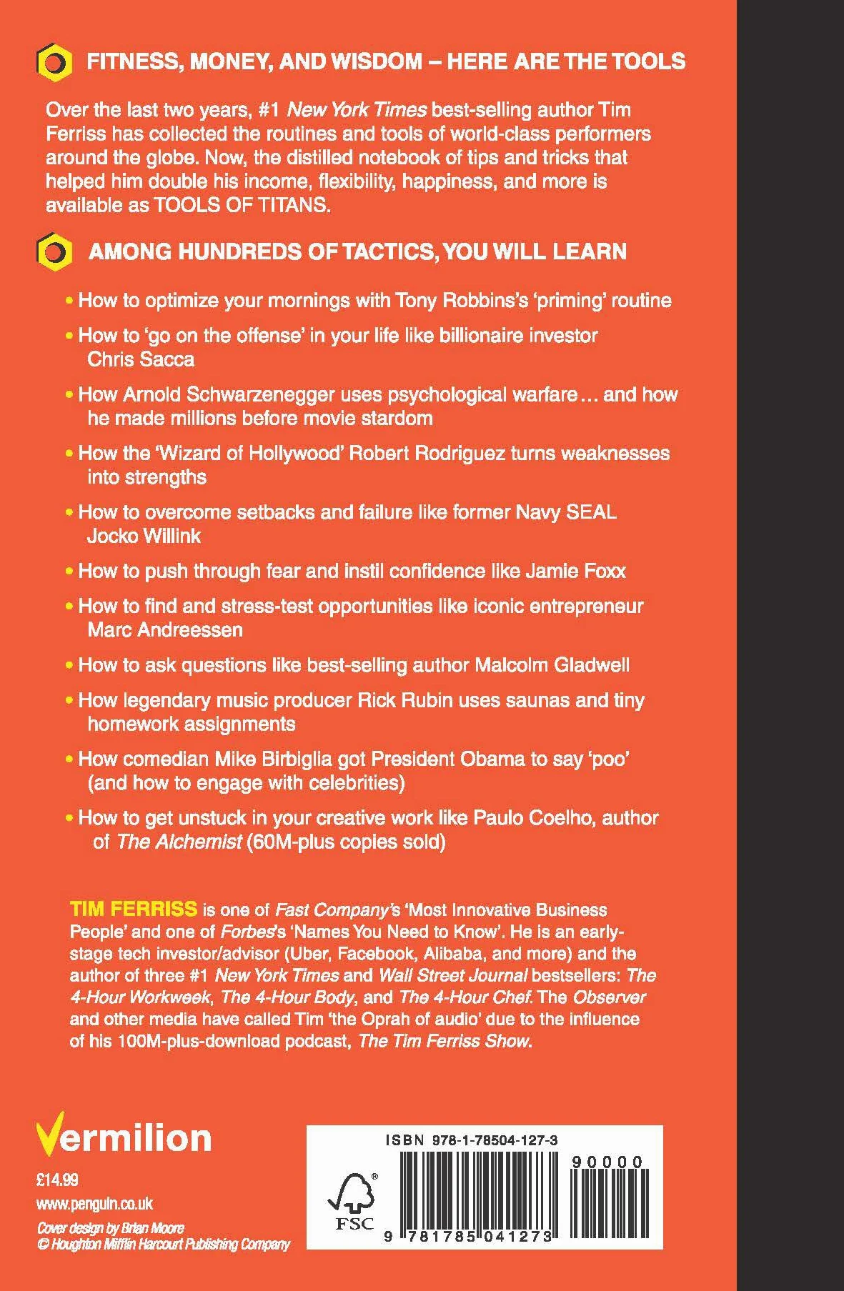 Tools of Titans: The Tactics, Routines, and Habits of Billionaires, Icons, and World-Class Performers
