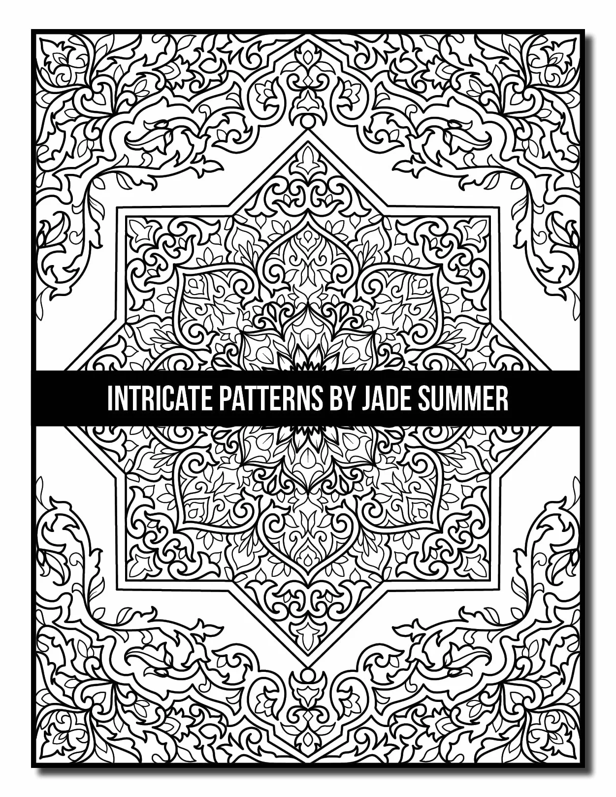 Intricate Patterns: An Adult Coloring Book with 50 Detailed Pattern Designs for Relaxation and Stress Relief