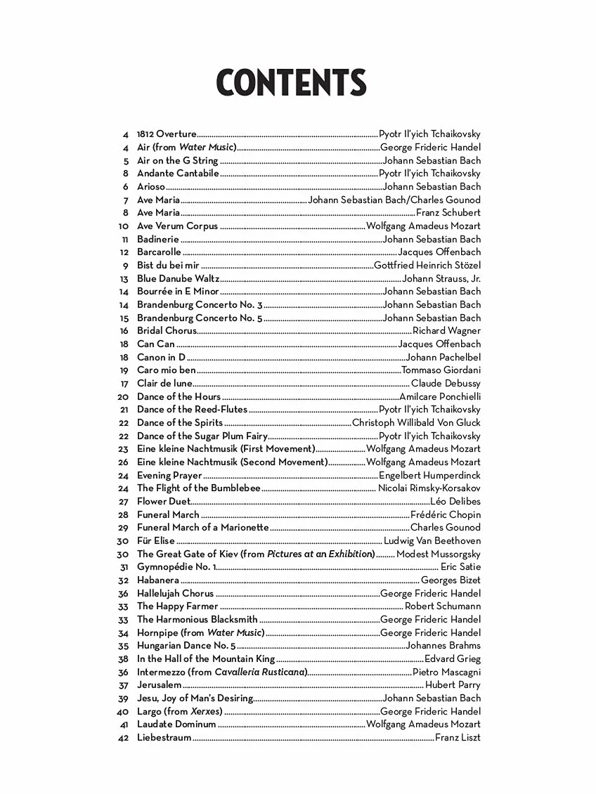 101 classical themes for trumpet trompette