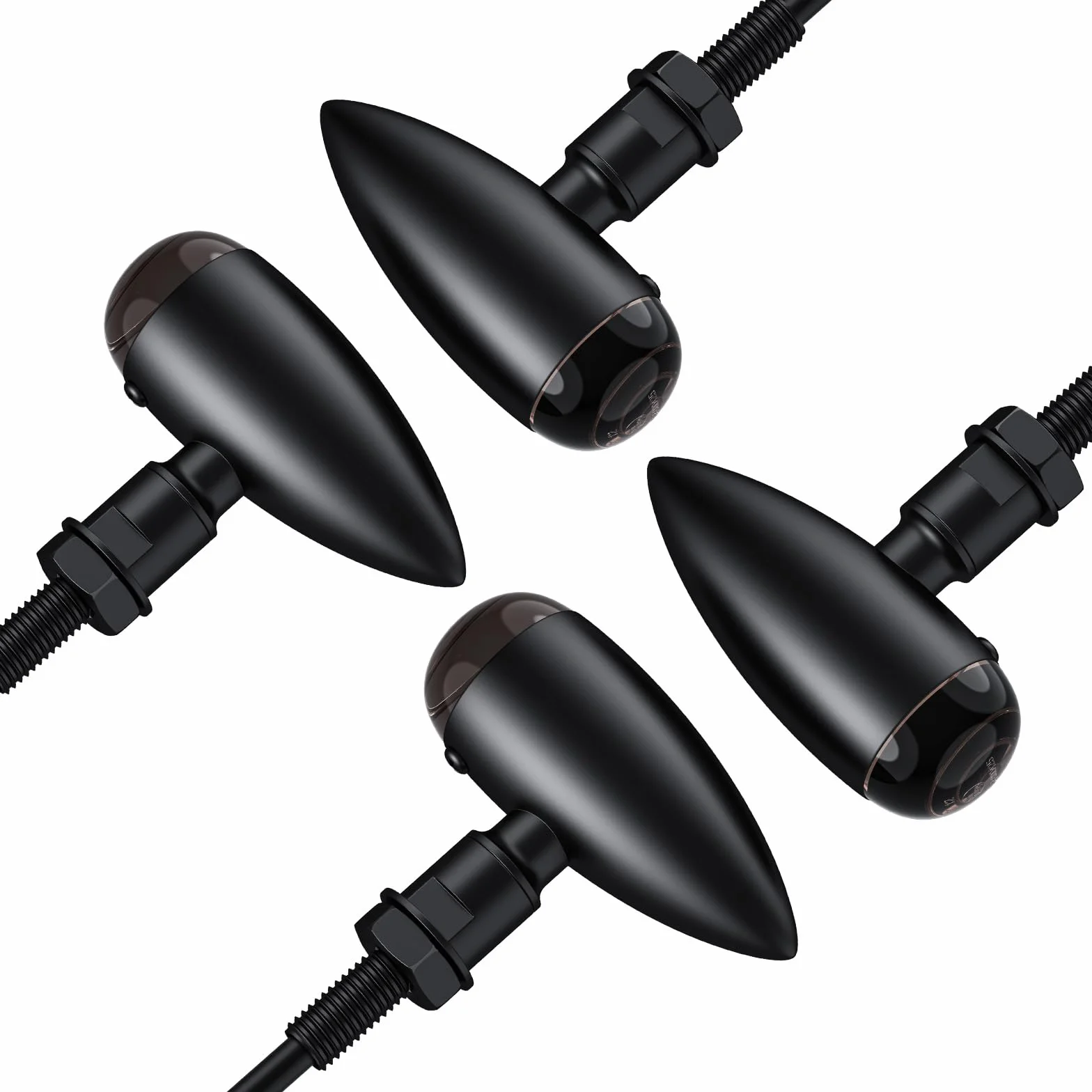 Justech 4x Światło kierunkowskazu LED do motocykla uniwersalne światło żarowe światło sygnałowe (12 diod LED na światło) światła do jazdy światła znakowania światło kierunkowskazu IP65 do motocykla