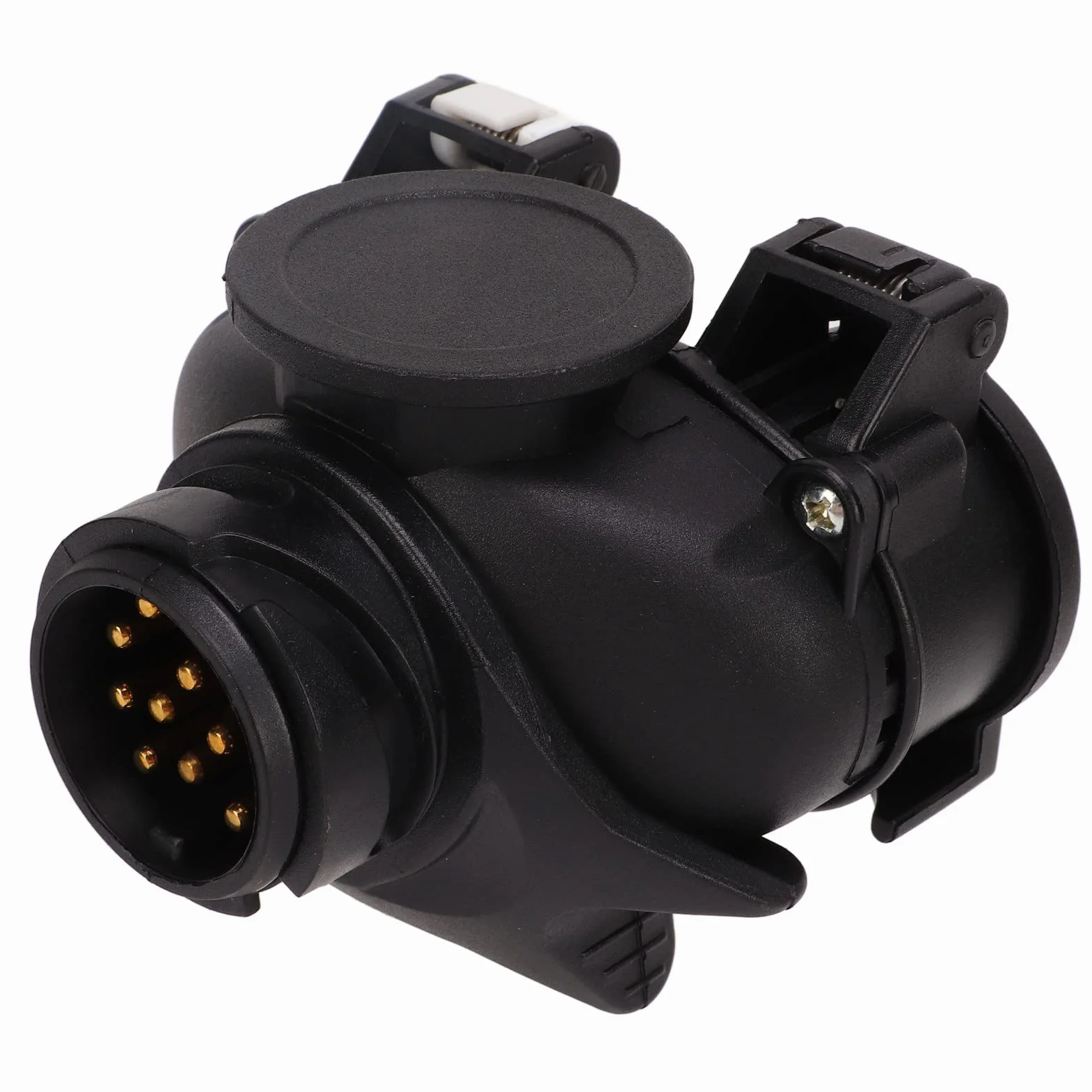 Adapter do Konwersji Gniazda Przyczepy, 13-pinowy na 7-pinowy Adapter Wtyczki Przyczepy Adapter do Konwersji Wtyczki z Podwójnym Gniazdem dla Wszystkich Wtyczek Przyczepy