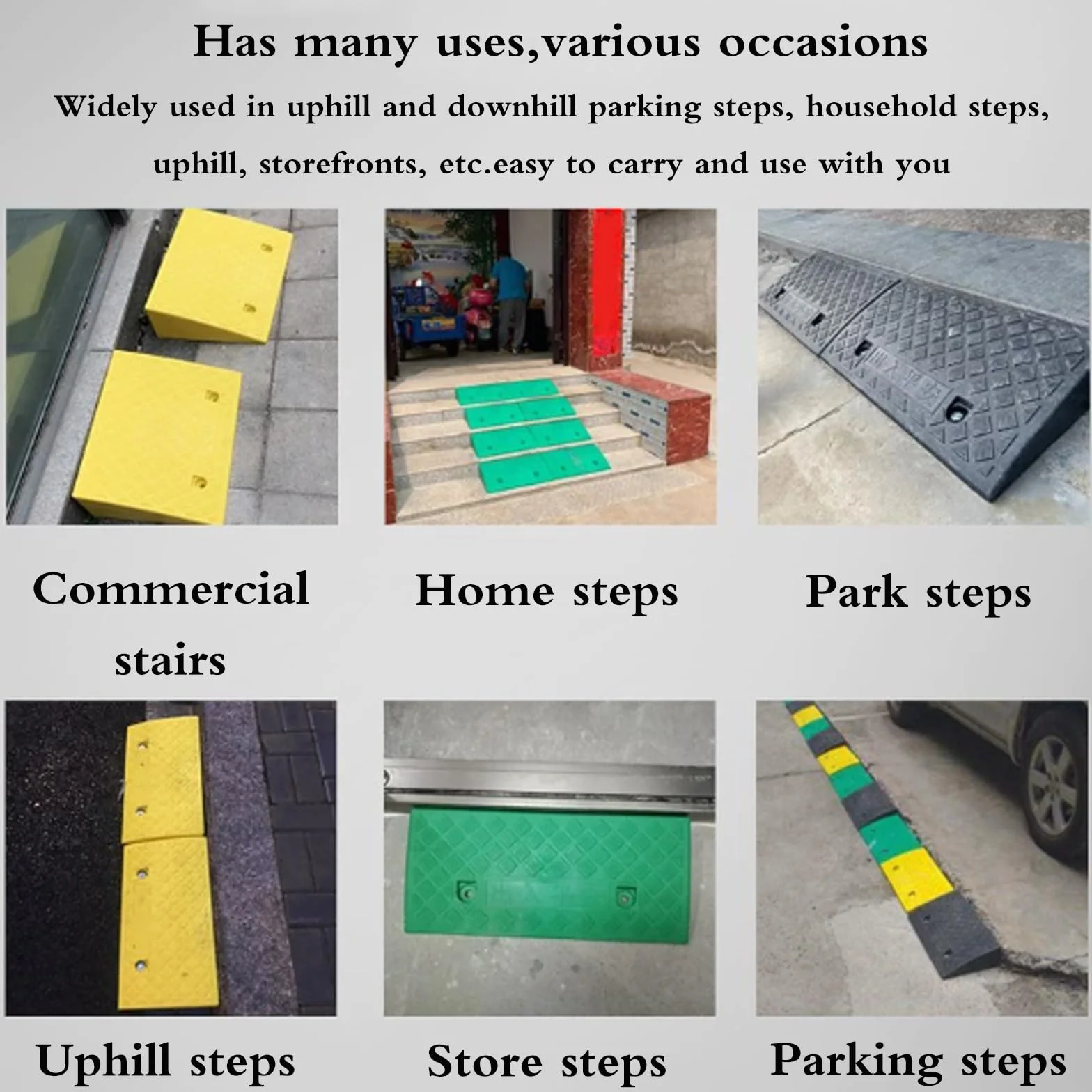 Plastic curb ramps