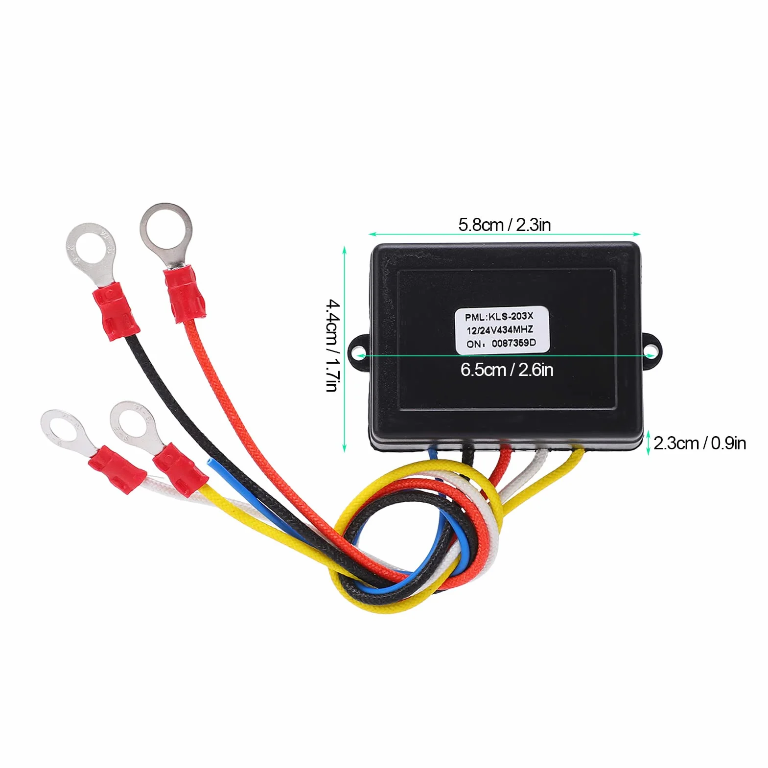 Przenośny przełącznik 12V 24V 75ft Heavy Duty Remote Control wciągarka bezprzewodowy zestaw zdalnego sterowania do Jeep ATV SUV Truck Czerwony