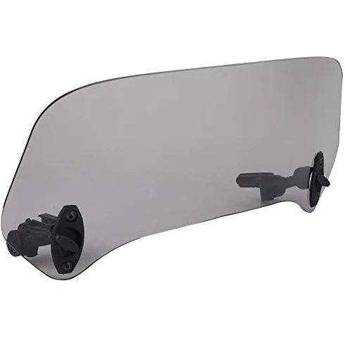 Uniwersalne Rozszerzenie Przedniej Szyby Motocykla, 28 Cm Deflektor Spojlera Zmodyfikowana Przednia Szyba, Dodaj Deflektor Wiatru Zmodyfikowana Przednia Szyba(Wędzone małe)