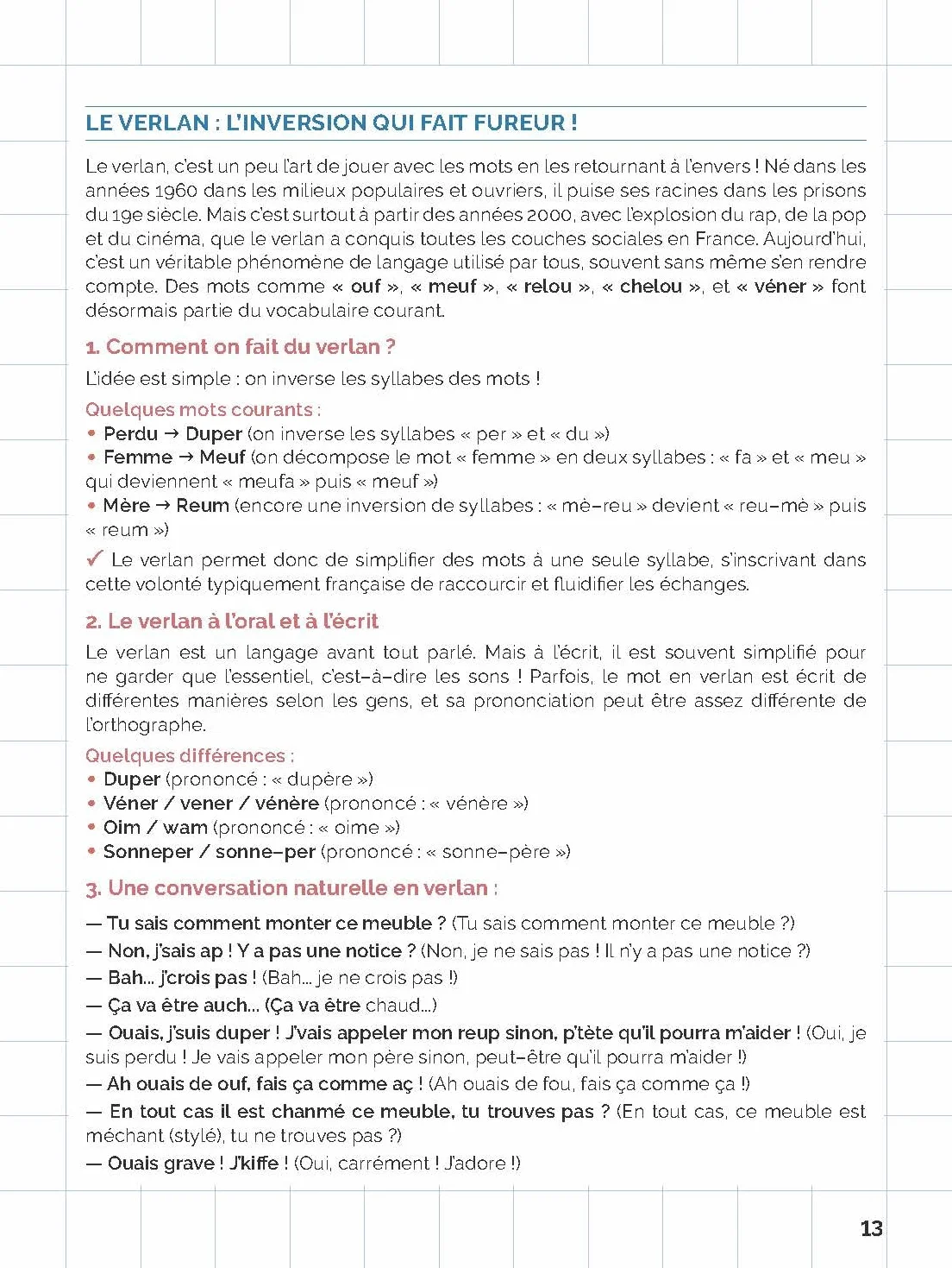 Le français parlé en contexte informel - Livre: Niveau A2