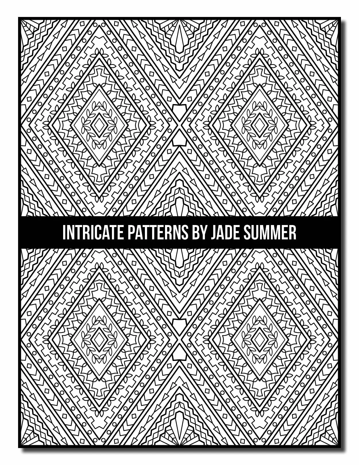 Intricate Patterns: An Adult Coloring Book with 50 Detailed Pattern Designs for Relaxation and Stress Relief