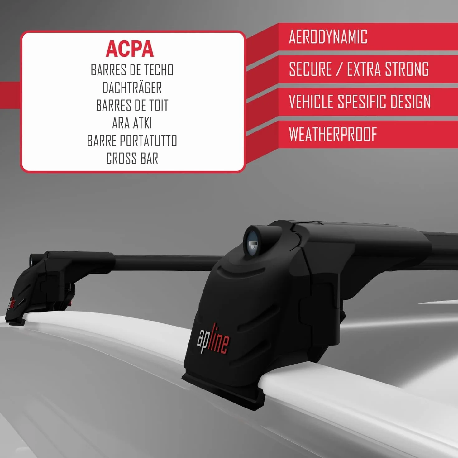 Kompatybilny z Kia Ceed (CD) SW 2019-2024 Bagażnik dachowy ACE-2, czarny