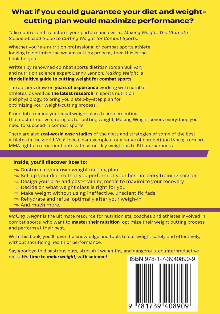 Making Weight: The Ultimate Science Based Guide to Cutting Weight for Combat Sports