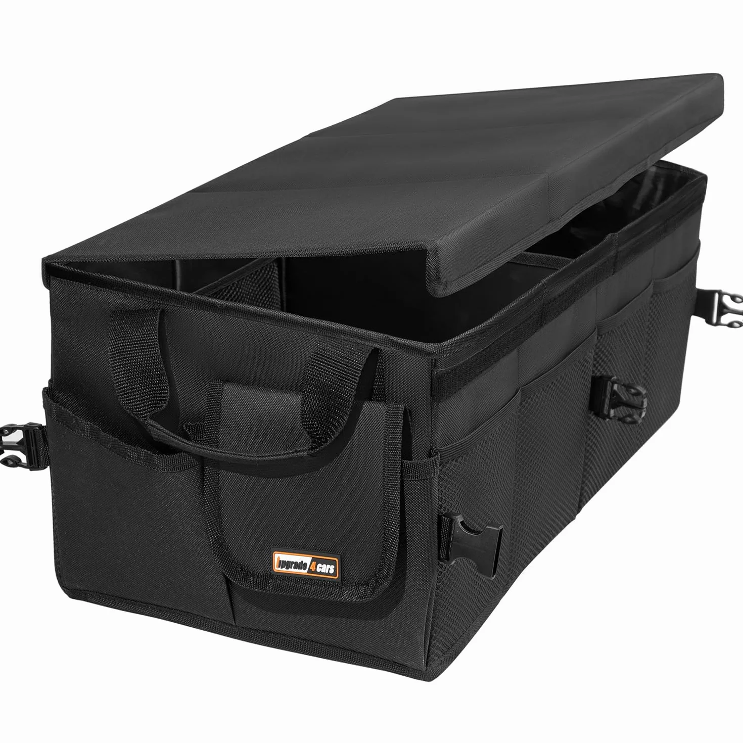 Upgrade4cars organizer do bagażnika z pokrywą i rzepem duża składana antypoślizgowa torba XXL