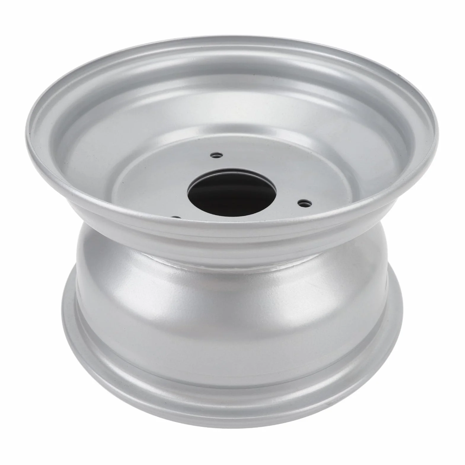 8-calowa Piasta Koła Stop Aluminium 3 Otwory Mocna Konstrukcja Obręcz Koła do Wózka ATV Kart Elegancki Wygląd Ulepsz Swój Pojazd (Szerokość z tyłu 170 mm / 6,7 cala)