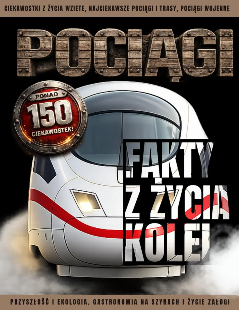 POCIĄGI - FAKTY Z ŻYCIA KOLEI. PONAD 150 CIEKAWOSTEK! Przyszłość i ekologia,gastronomia na szynach i życie załogi.: Ciekawostki z życia wzięte, najciekawsze pociągi i trasy, pociągi wojenne.