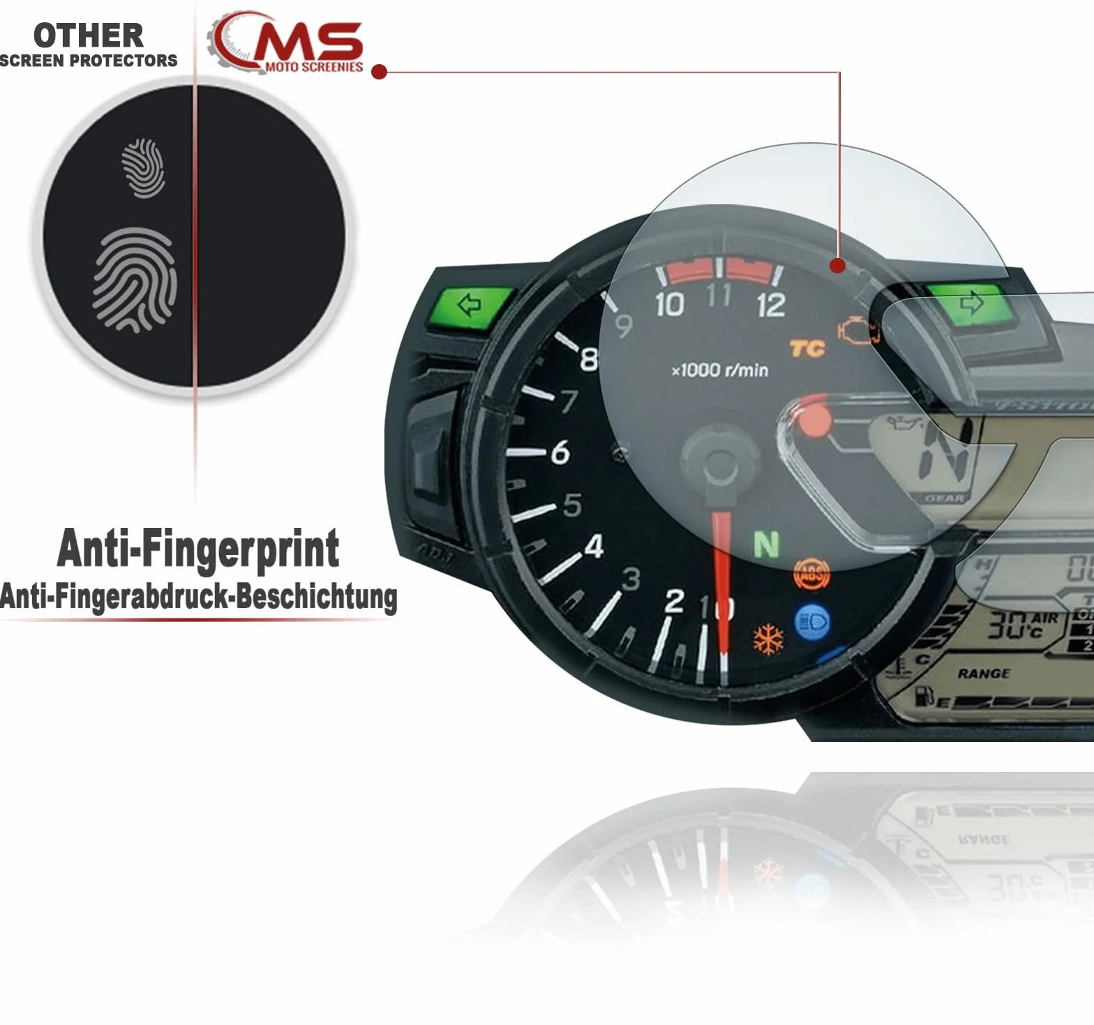 [2 sztuki] Suzuki V-Strom DL650 DL1000 2017+ folia ochronna na wyświetlacz 2x Ultra Clear