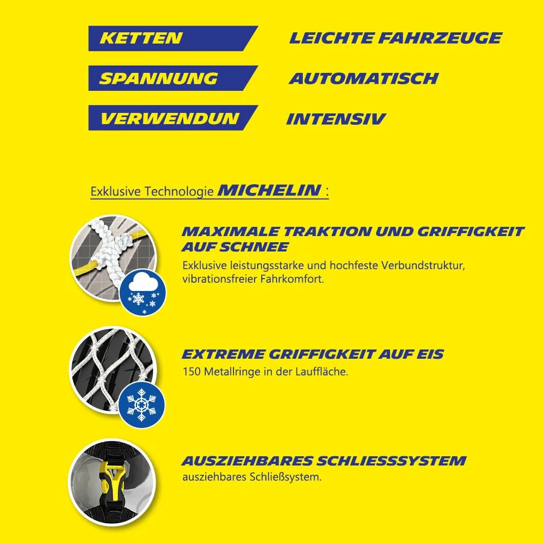 MICHELIN EASY GRIP Limited Kompozytowe łańcuchy śniegowe E13