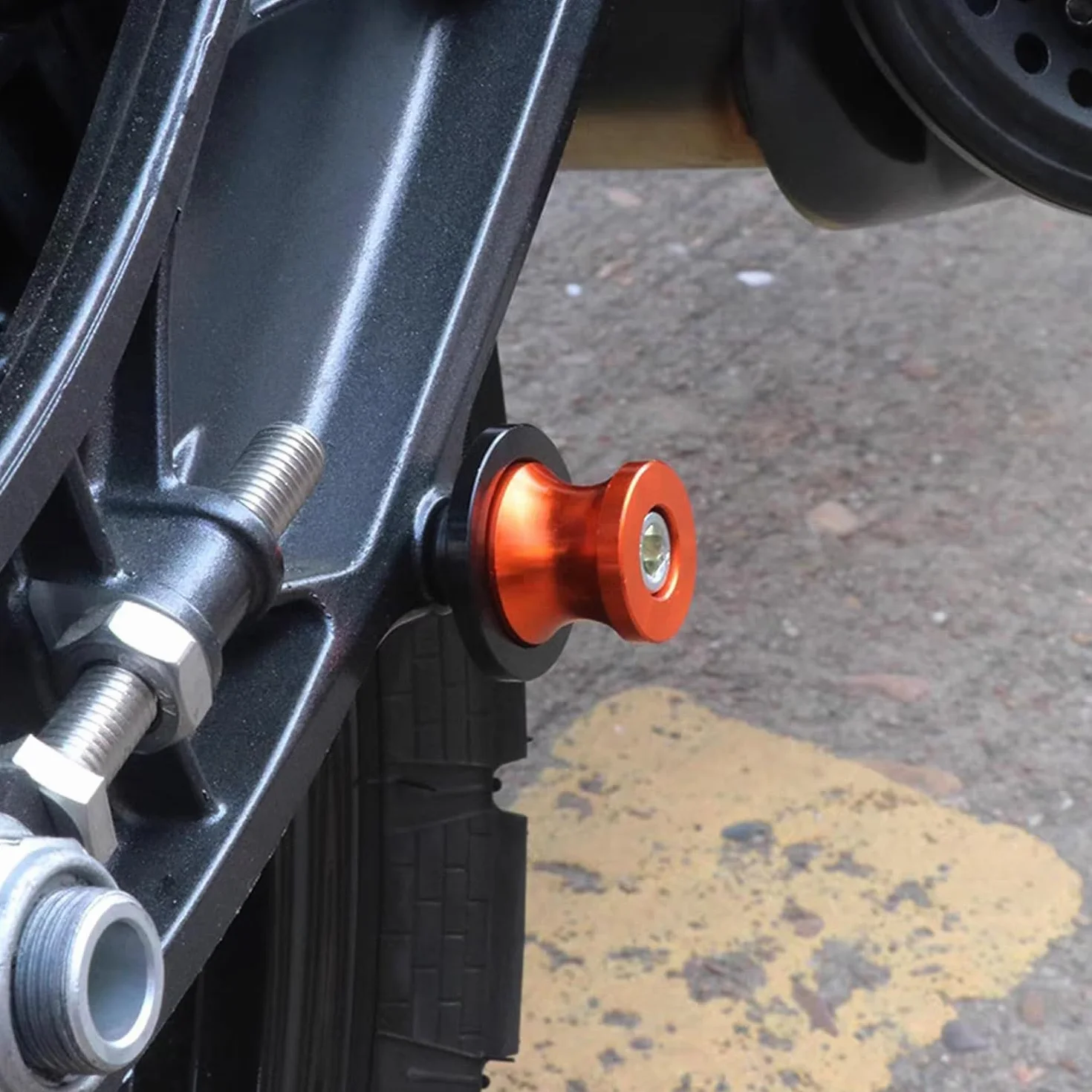 2 szt. Ramię oscylacyjne motocyklowe, wspornik cewki wahacza in aluminium, cewka wahacza diabolos motor, uniwersalna cewka wahacza