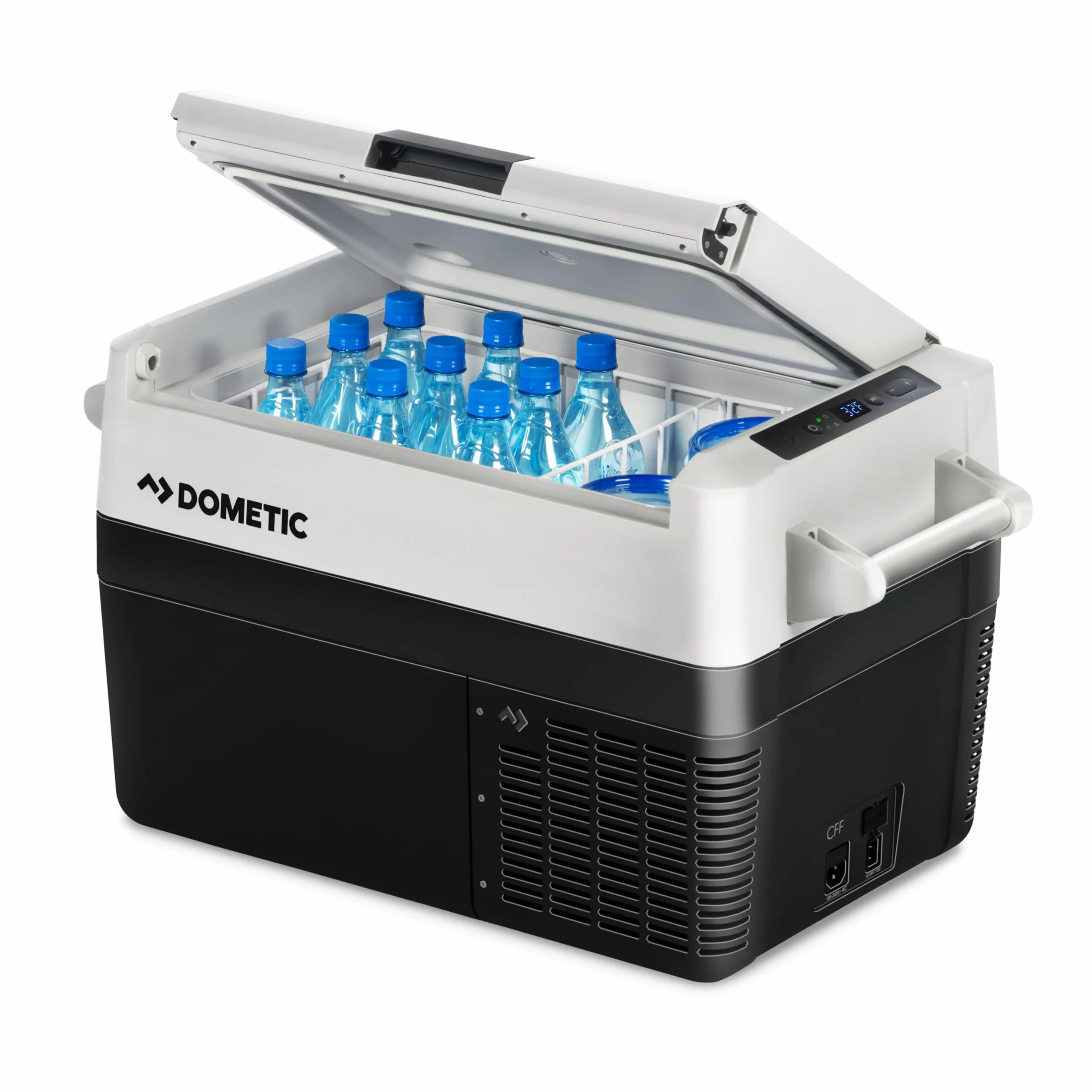 DOMETIC CFF35 lodówka kompresorowa 34L – 12/24V i 100–240V – Elektryczna lodówka i zamrażarka do auta, kampera, ciężarówki i łodzi – Mrozi do –18 °C – Lekka i energooszczędna