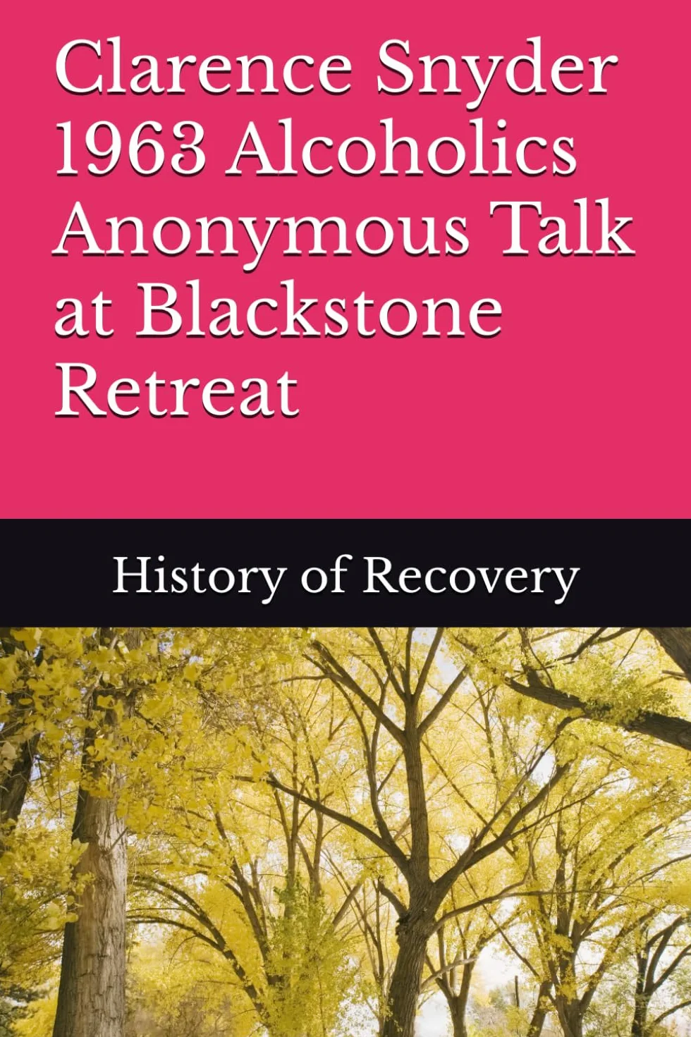 Clarence Snyder 1963 Alcoholics Anonymous Talk at Blackstone Retreat