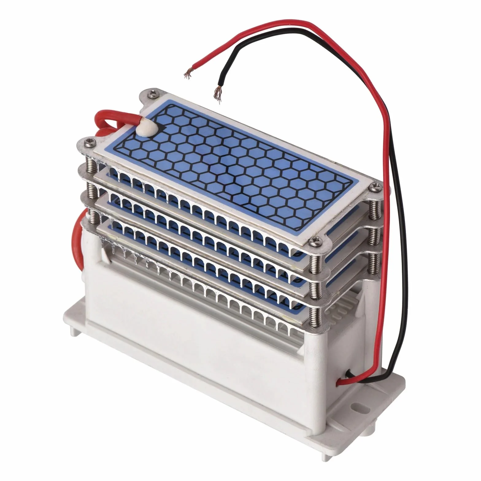 Samochodowy generator ozonu, przemysłowy generator ozonu O3, oczyszczacz powietrza, 4 płytki ceramiczne, sterylizator powietrza, ozonizator do pokoi, hoteli, garaży, gospodarstw rolnych (A)