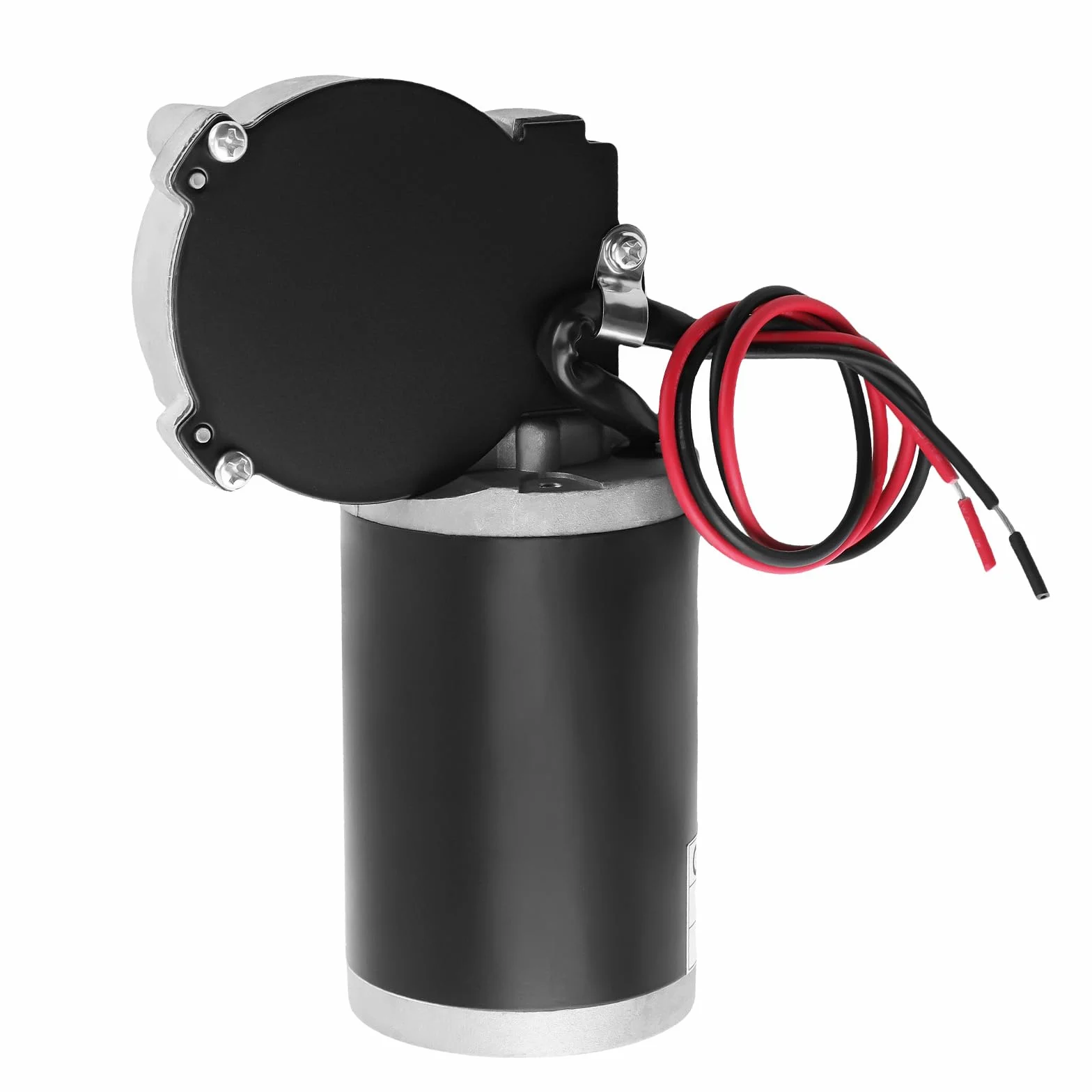 maXpeedingrods Silnik przekładniowy 24 V DC, 45 W, silnik wycieraczki, wysoki moment obrotowy, elektryczna synchronizacja koła zębatego z lewą skrzynią biegów do napędu bramy, okien