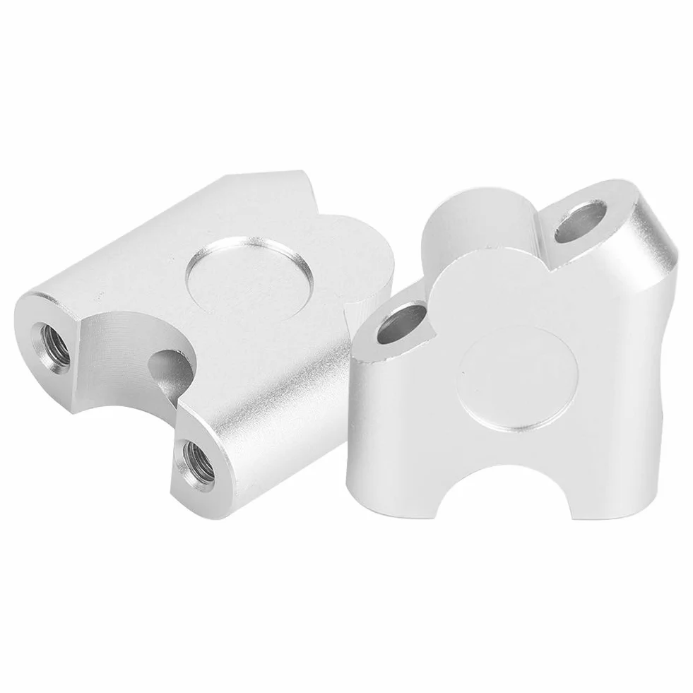 Zacisk kierownicy motocykla, 22mm uniwersalny uchwyt motocykla Bar Riser zacisk na kierownicę Powrót Move Adapter do montażu (chrom)